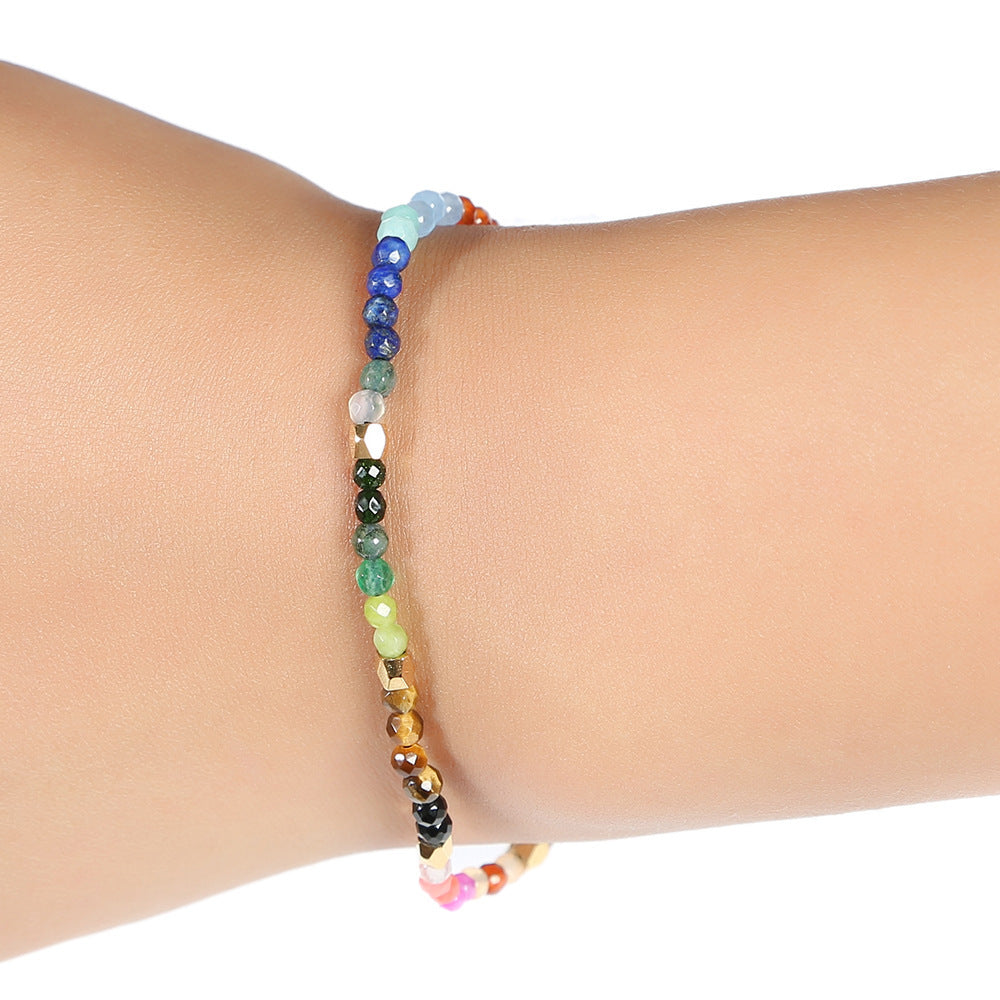 12 Constellations Chakra Bracelet – 7-Colored Stone Beads for Zodiac Energy & Balance