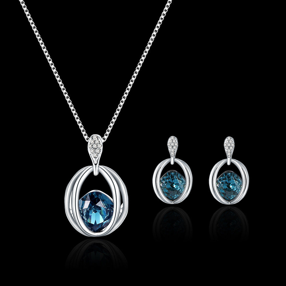 Women's Fashion Crystal Diamond Pendant Necklace – Perfect Birthday Gift