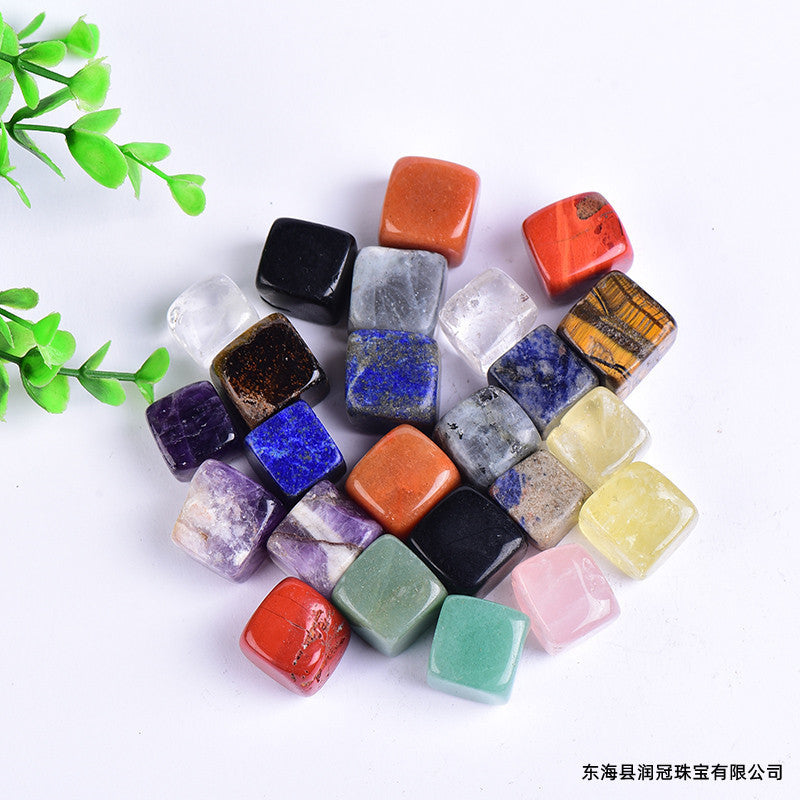 Natural Crystal Cube – Rough Polished Aromatherapy & Diffuser Stone