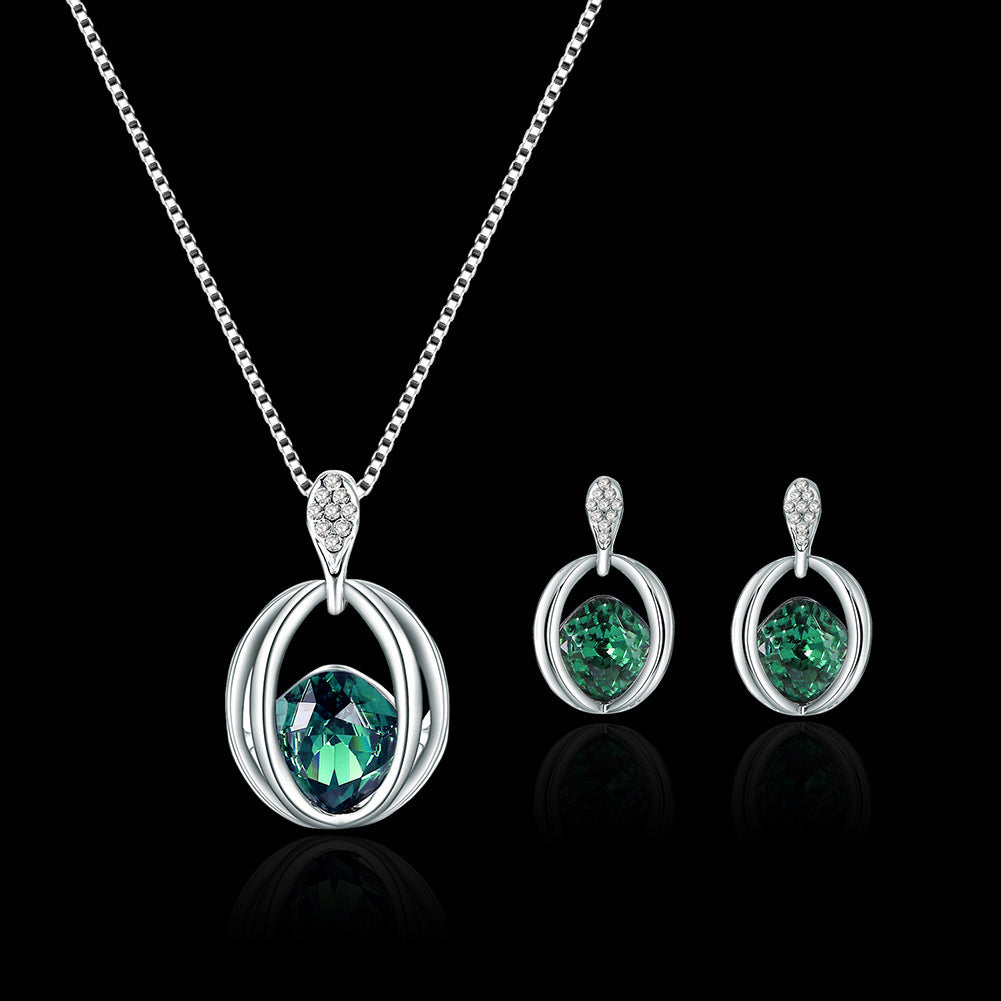 Women's Fashion Crystal Diamond Pendant Necklace – Perfect Birthday Gift