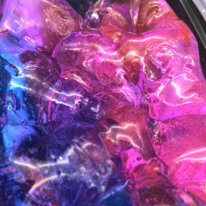 Color Matching Gradient Multicolor Crystal Mud Slime – Fun DIY Stress Relief Toy