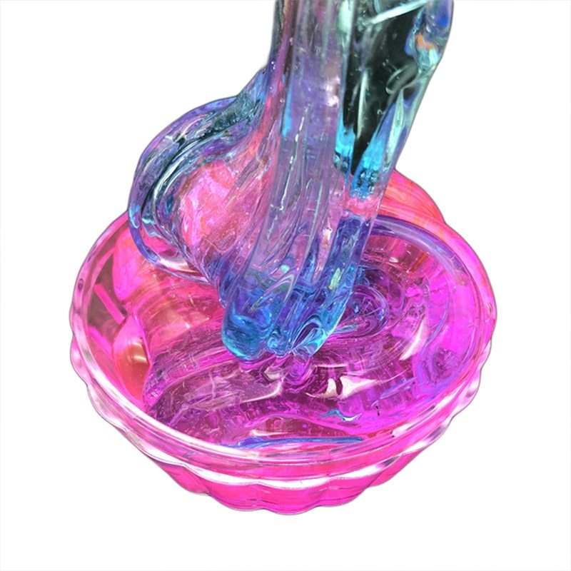 Color Matching Gradient Multicolor Crystal Mud Slime – Fun DIY Stress Relief Toy