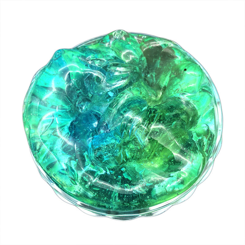 Color Matching Gradient Multicolor Crystal Mud Slime – Fun DIY Stress Relief Toy
