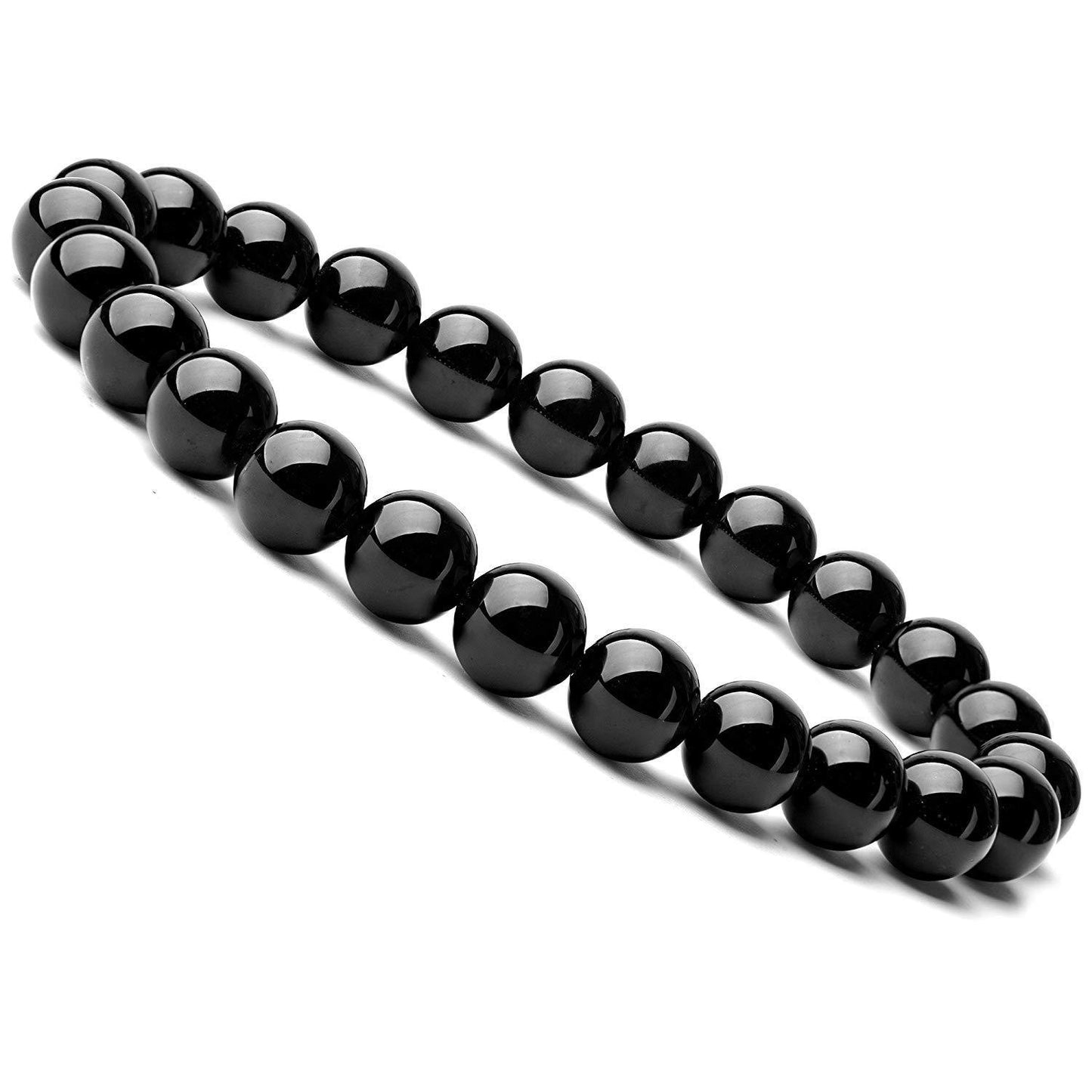 Black Onyx Beaded Bracelet – Natural Stone Healing Energy | Unisex Fashion Accessory
