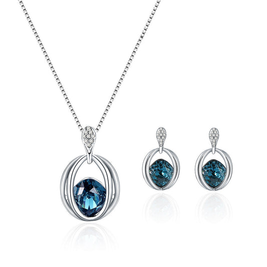 Women's Fashion Crystal Diamond Pendant Necklace – Perfect Birthday Gift