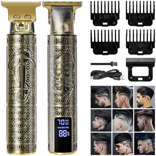 Professional Men’s Cordless Hair Clipper & Beard Trimmer – T-Blade Precision Grooming